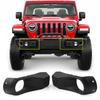 Fog Light Cover Front Bumper Fog Lamp Covers Trim Bezel For Jeep Wrangler JL 2018+ 10th Anniversary Rubicon Steel Front Bumper