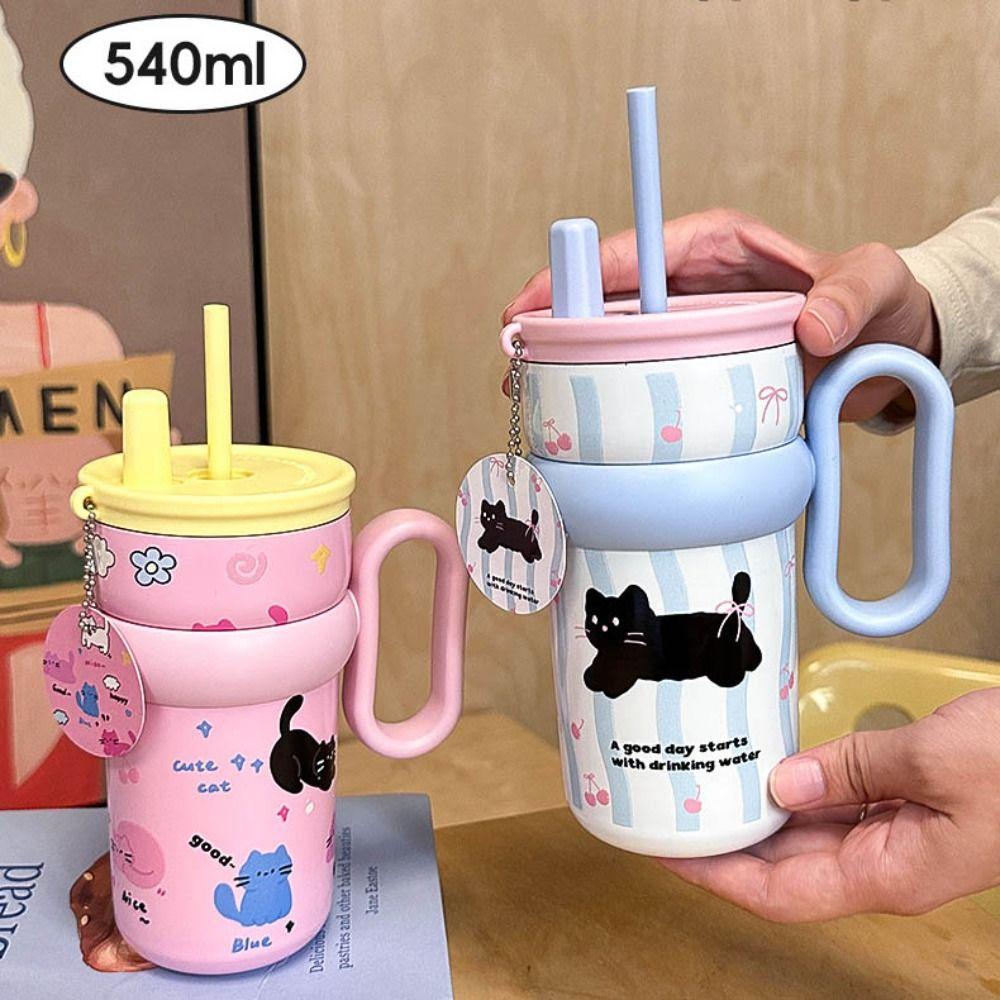 316 Stainless Steel Insulated Cup With Handle Thermal Bottle Winter Tumbler Office Workers