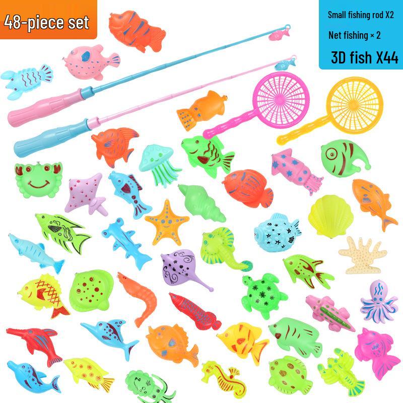Детский магнитный набор для рыбалки – Летняя развивающая ролевая игра для детей