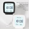 Mini Digital Clock With Temperature And Humidity Monitor Time Date Display Voice Control  Kids Office Alarm Clock