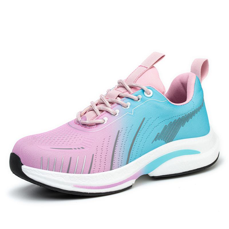 Легкая рабочая защитная обувь, женская обувь со стальным носком, дышащие рабочие кроссовки, неразрушимые защитные женские защитные ботинки