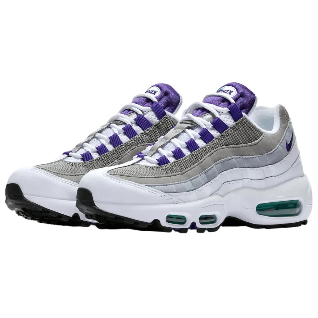 Nike Air Max 95 Низкие Повседневные Беговые Кроссовки Устойчивые к Истиранию Женские Бело-Фиолетовые HJ5996-100