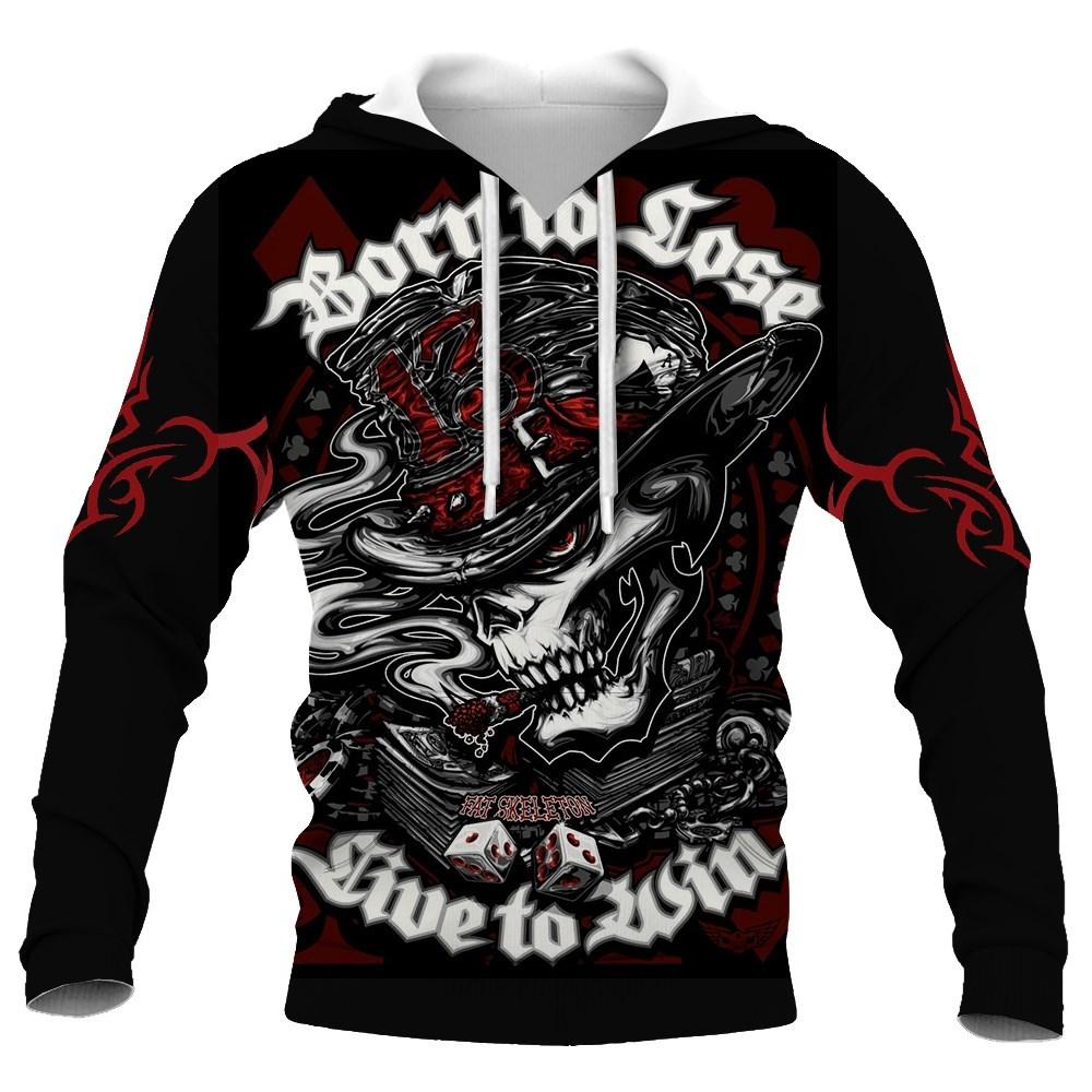 2023 New Fashion Autumn Men's Skull Hoodies 3D Printed Men Streetwear Pullover Tops Long Sleeve Sweatshirts Fashion Sweatshirt