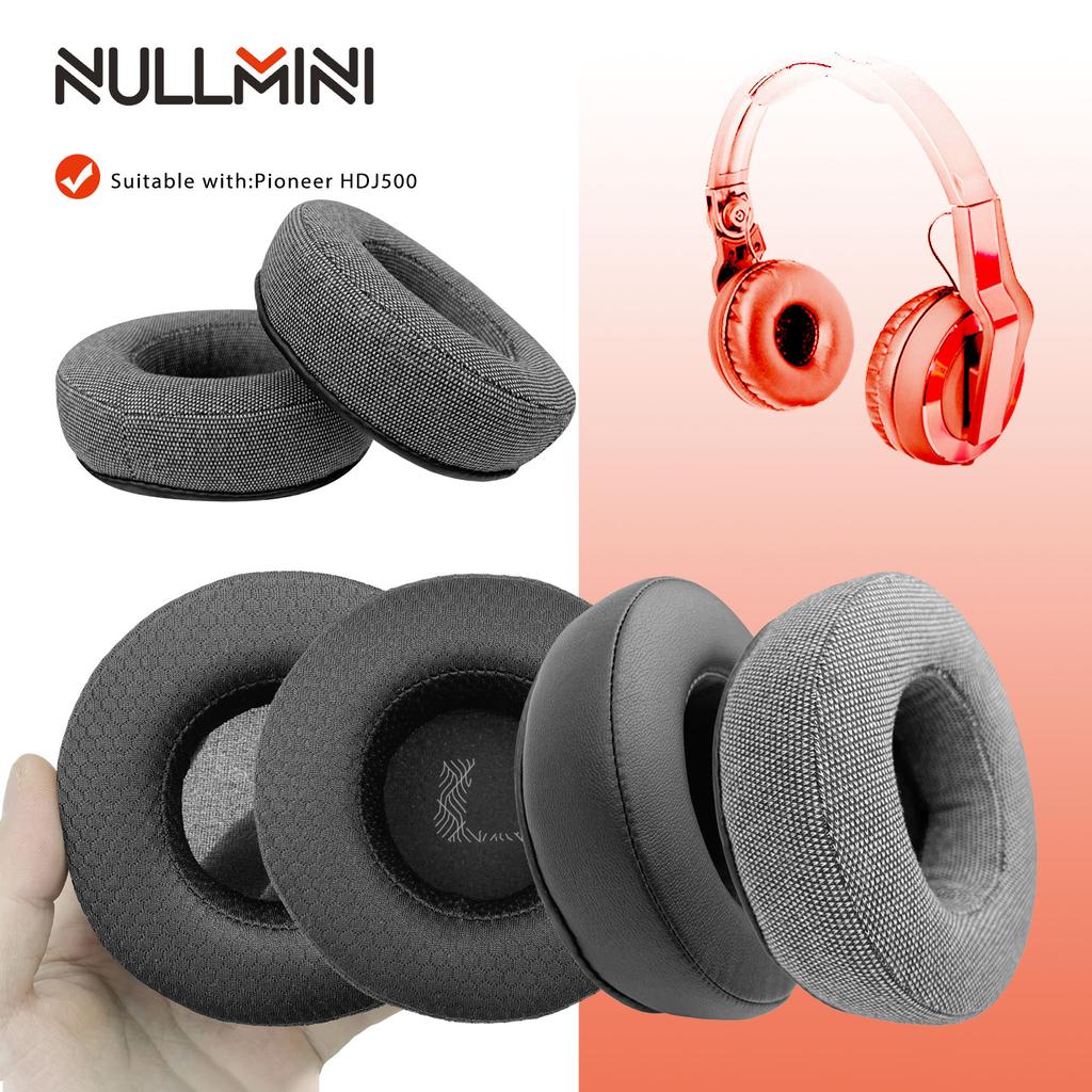 NullMini Replacement Earpads for Pioneer HDJ500 Headphones Ear Cushion Earmuffs Velour Sleeve Headband