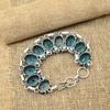 Awesome Alexandrite Gemstone Handmade 925 Sterling Silver Jewelry Bracelet For Women