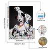 DIY Diamond Painting Spotted Dog Cross Stitch Kit Mosaic Art Diamond Painting Full Circle Diamond Home Decoration