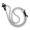 10MM Cell Phone Lanyard Metal Polyester Adjustable Shoulder Strap Around Neck Strap for Most Smartphones Grey