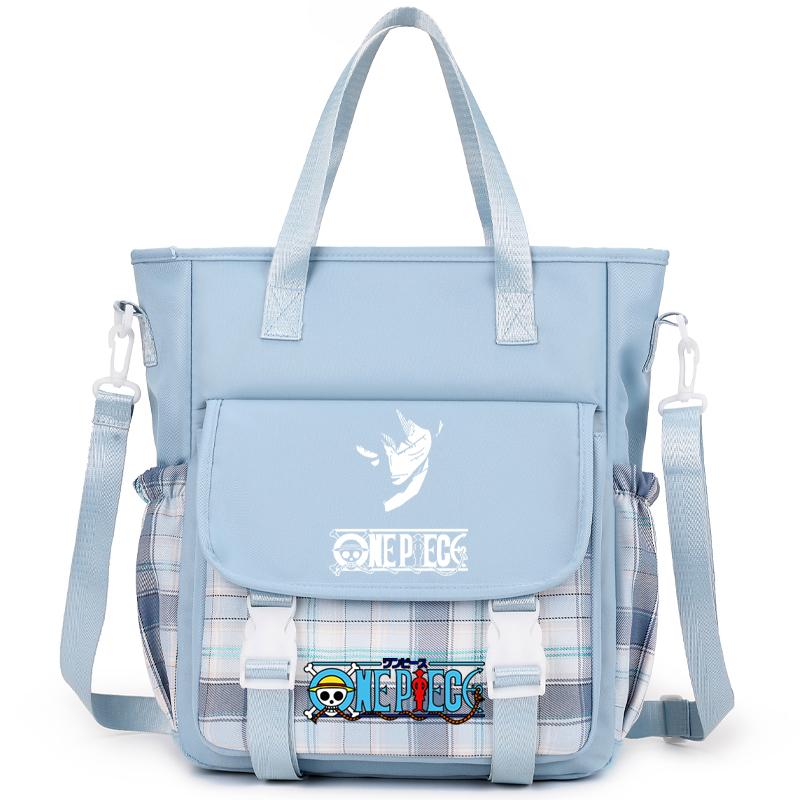Аниме One Piece Дышащая компьютерная сумка женская сумка через плечо Милая сумка-мессенджер для подростков девочек и мальчиков школьная сумка женская повседневная моющаяся сумка
