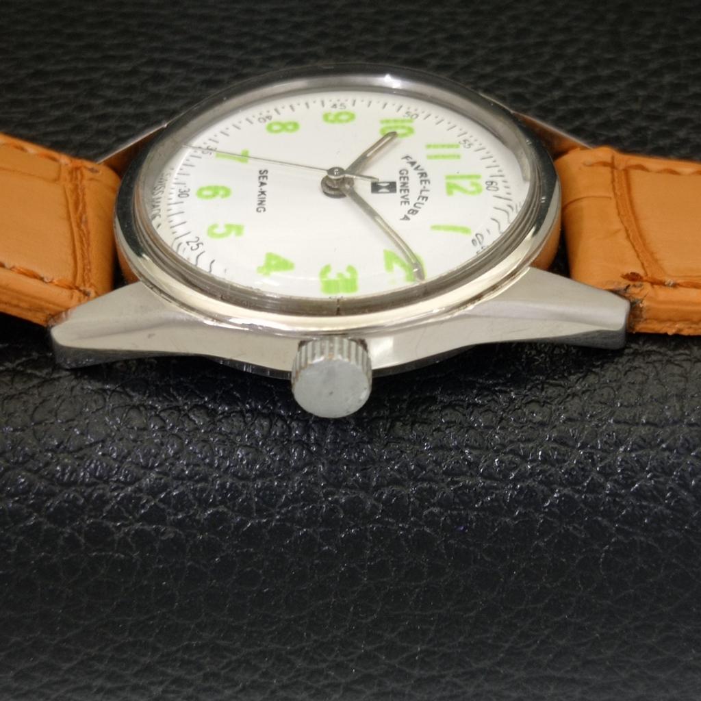Б/У МУЖСКИЕ ШВЕЙЦАРСКИЕ ЧАСЫ FAVRE LEUBA SEA KING 253 С РУЧНЫМ ЗАВОДОМ И БЕЛЫМ ЦИФЕРБЛАТОМ A431416-2 R107-a431416