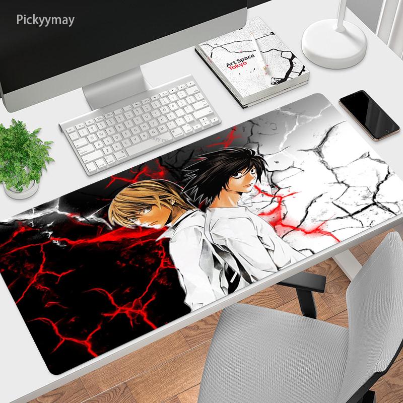 Мм XXL игровой коврик для мыши Death Note большой резиновый геймерский настольный ковер аниме компьютерный коврик для мыши ПК клавиатура настольные игровые коврики