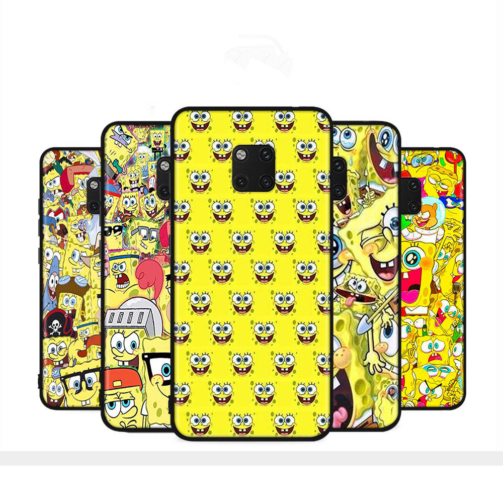 Чехол PB2 SpongeBobBlack Sofe для Xiaomi Poco X6 X4 M5 M6 F5 F6 C65 C55 C50 C51 C40 Pro Redmi 14C A3X 13C 12C 11T 10A 9C Note 7 6 8A Plus
