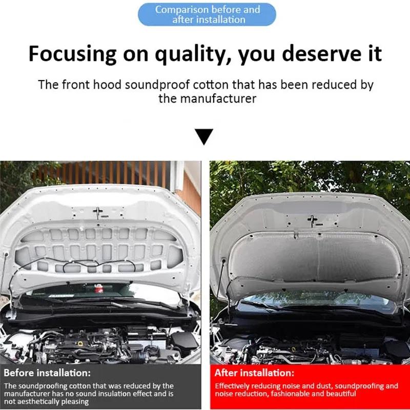 For Honda HR-V Vezel e:Ny1 RV MK3 2024 Cotton Cover Front Hood Pad ulation Engine Sound Soundproof Fireproof
