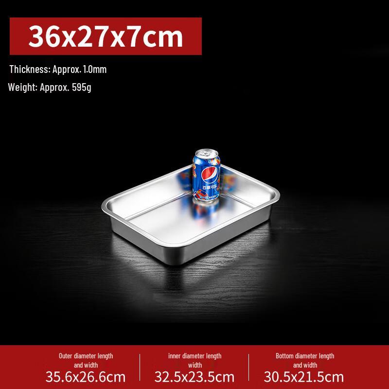 304 Stainless Steel Rectangular Food Pan with Lid