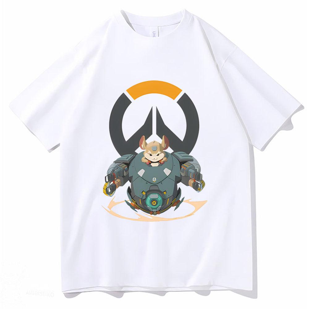 Летние Игры Overwatch Графические мужские футболки Высокое качество Одежда Харадзюку Повседневные Свободные Футболки с коротким рукавом Женские футболки Топ