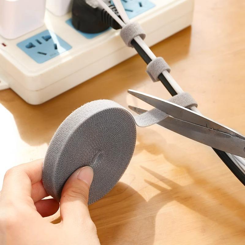 Reusable Fastening Tape Cable Ties Multi-Purpose Cord Organizer Computer And TV Wire Storage Data Cable Management Tie
