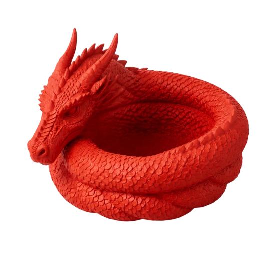 3D-печатный лоток-хранилище для дракона, Декоративная миска-подставка для колец, ключей, монет, украшений, Настольный органайзер для домашнего офиса
