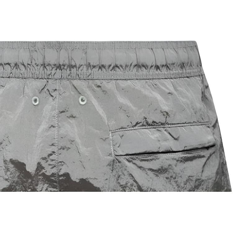 STONE ISLAND Ss26 Блестящие однотонные эластичные квадратные шорты для плавания Мужская одежда для плавания L1S15B100004S0043V0061