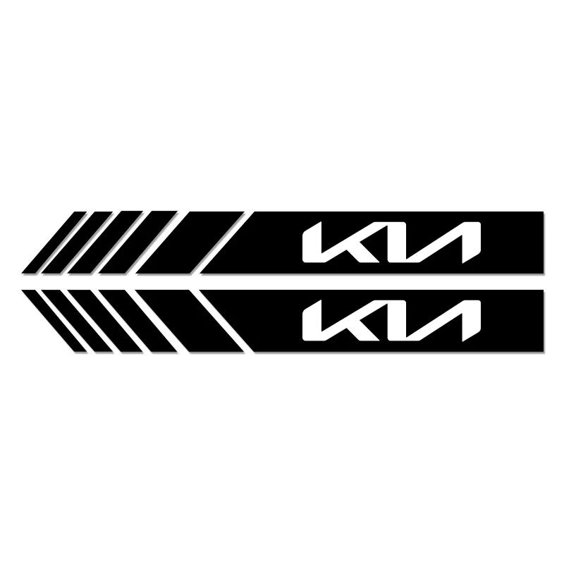 2 PCS Car Sticker Truck Vinyl Stripe Sport Rearview Side Mirror Decal For KIA Ceed Optoma Picanto Rio Sorento Soul Sportage wspy00