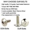 107PCS Motorcycle Coling Full Fairing Bolts Kit With Washer Speed Nuts Screws Steel Screws 899 959 1199 1299 Panigale For Ducati