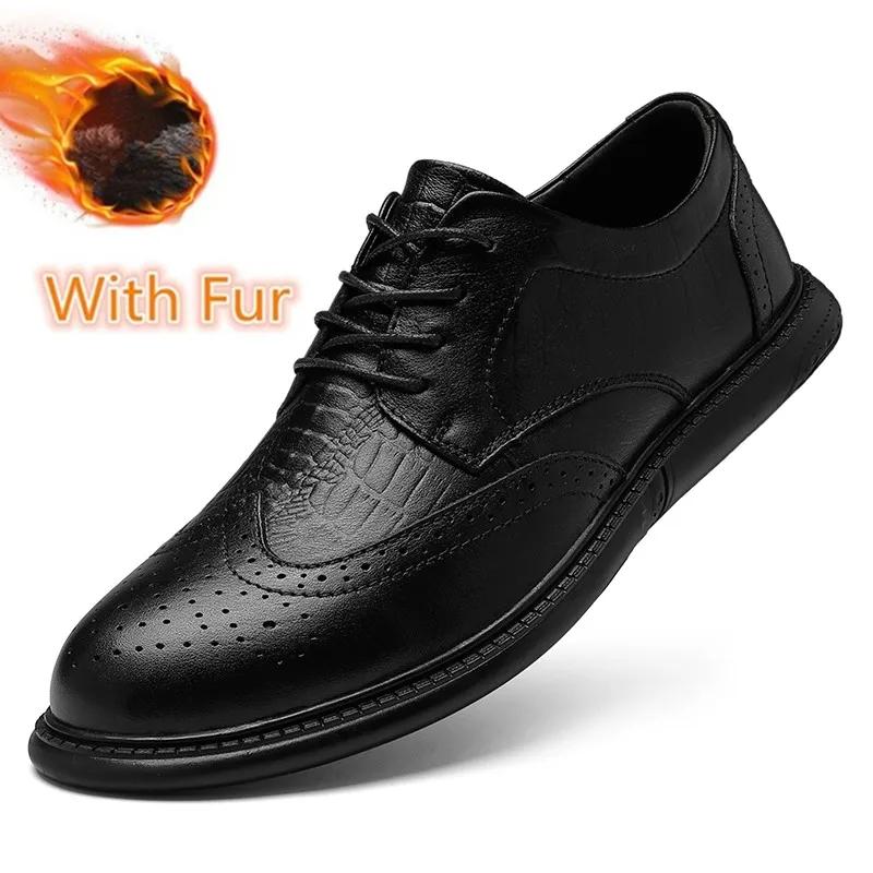 Новые мужские повседневные туфли из натуральной кожи, мужские высококачественные брендовые деловые туфли, мужские классические свадебные оксфорды для мужчин