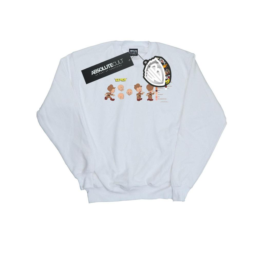 Looney Tunes Mens Elmer Fudd Colour Code Sweatshirt