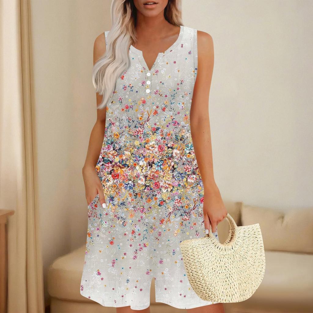 Женские модные и повседневные цельные шорты без рукавов с карманом на пуговицах