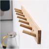 Wall Mounted Hanger Room Hooks Key Hallway Storage Holders Practical Decoration Nordic Bamboo Door Clothes Hats Robe Back Rack