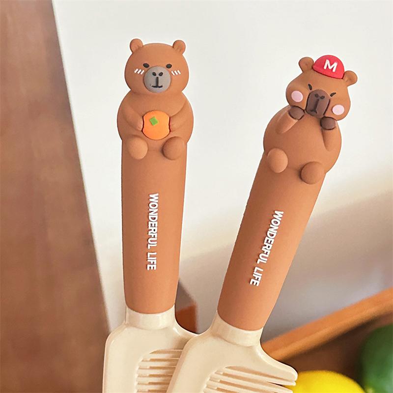 Забавная расческа для капибары Kapibala, расческа для массажа головы, антистатическая портативная дорожная расческа для девочек, инструмент для укладки волос