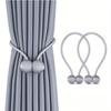2pcs/pair Magnetic Curtain Tiebacks, Earphone Design Curtain Holdbacks, Bathroom Shower Curtain Accessories