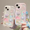 Rabbit Doll Bracelet Suitable for Apple 16pro Mobile Phone Case 15 Cute Transparent Anti-fall 14 Soft Silicone 7/8 Girls