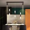 Long Strip Chandelier Modern Minimalist LED with Spotlight Minimalist Dining Room Chandelier