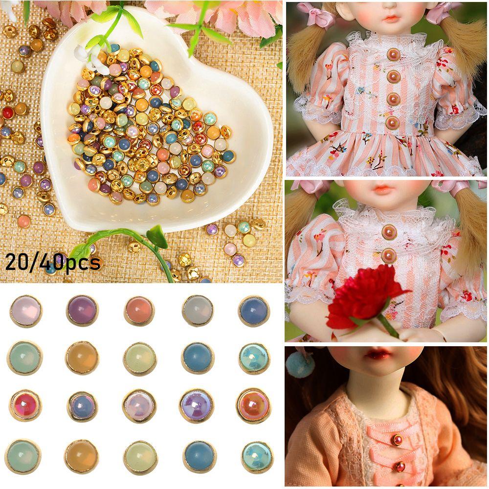 Dollhouse Miniature Mini Pearl Buttons DIY Doll Clothes 1/6 Dolls Pullip Clothing Sewing