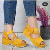 Women Sandals Soft 2024 Bottom Wedge Heels Sandals Summer Shoes Women Platform Sandalias Mujer Elegant Wedges Shoes for Women