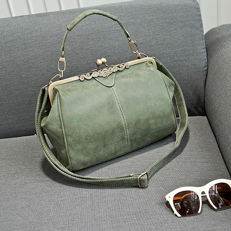 Женские сумки-мессенджеры в стиле ретро с однотонной магнитной пряжкой из нубука, повседневные сумки большой емкости