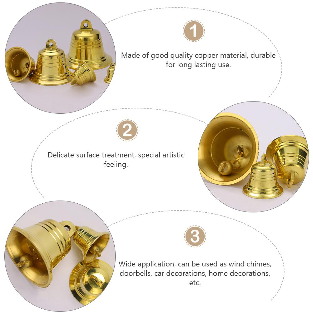 Copper Bell Hanging Pendant Vintage Door Accessories For Wind Chime Crafts Home Decor Office Gift Decoration Party