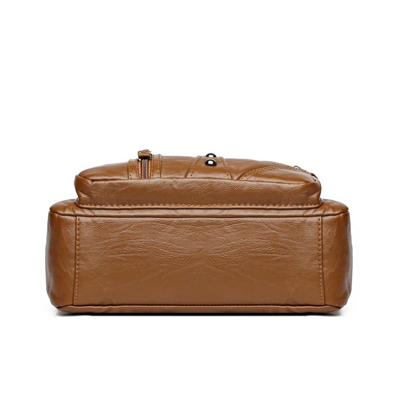 Мягкая кожаная сумка, женская сумка для матери среднего возраста, большая вместительная сумка через плечо через плечо