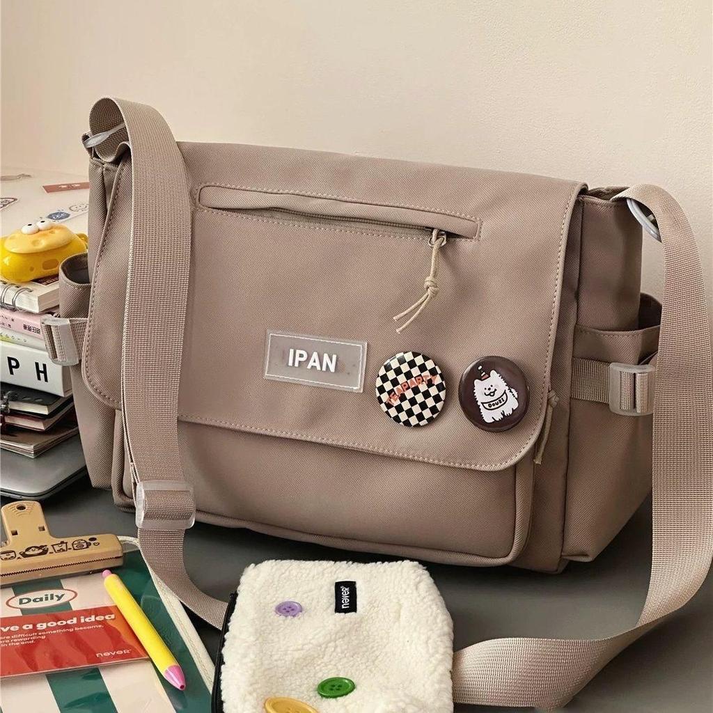 Повседневная студенческая сумка-мессенджер большой вместимости - в японском стиле, в корейском стиле