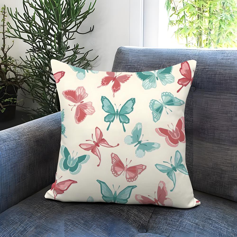 butterfly Cushion Cover Comfortable Reversible Pillow Cover Ideal for Car Sofa Bedroom Beyond