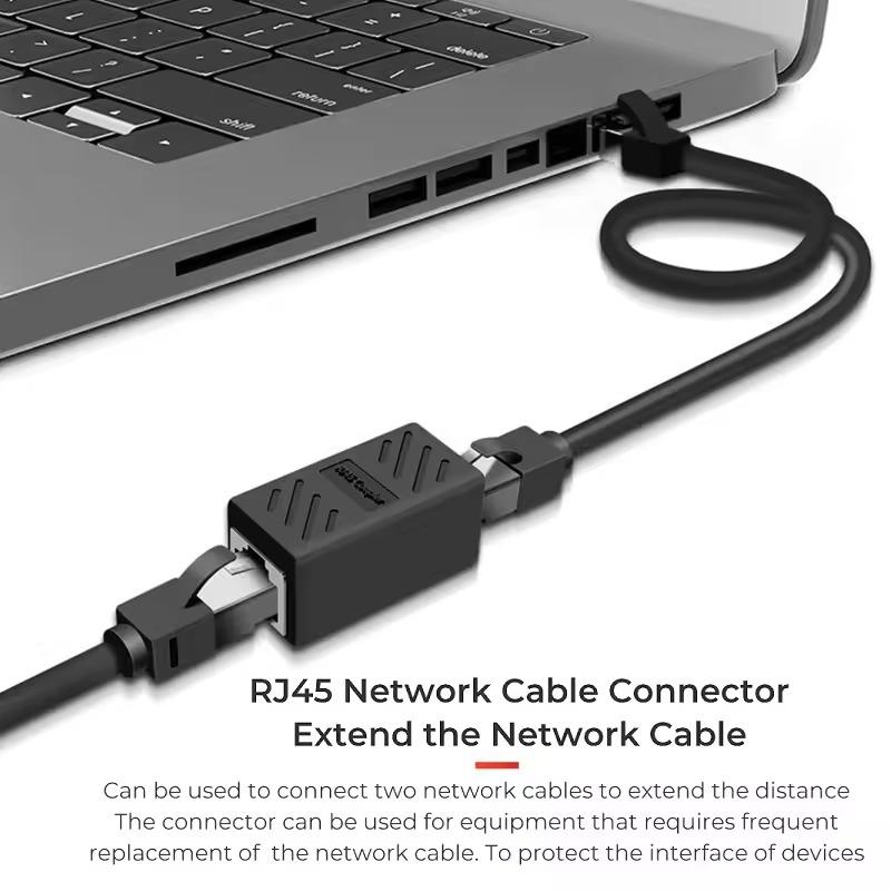 New RJ45 Connector Cat7/6 Ethernet Adapter Gigabit Interface Network Extender Convertor For Extension Cable Female to Female