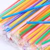 Mengting Disposable Individually Wrapped Bendable Art Straws - 100 Pack