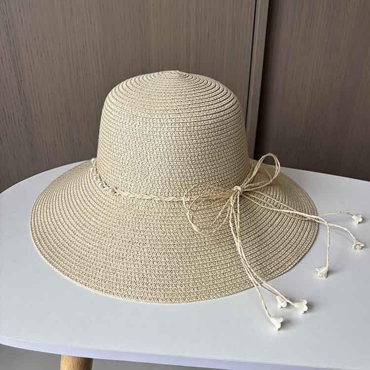 Fashion Straw Hat Women's Summer Vacation Beach Hat Outdoor Large Edge UV Protection Sun Hat