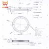 1Set Outer Diameter:72mm 0.8M-90T Worm Gear Rod Speed Ratio 1:90