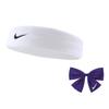 Nike Спортивная повязка на голову Nike Swoosh, одинарная упаковка, унисекс, белая, AC2285-101