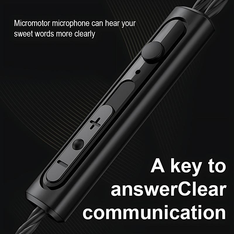 HIFI Heavy Bass Wired Earphone 3.5mm AUX In Ear Gaming Headset Dynamic Music Headphones Stereo Noise Cancelling Earbuds With Mic