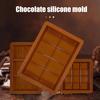 Silicone Chocolate Mold 8/12/24-Cavity Square Baking Molds for Waffles Easy Release Clean Kitchen Essential