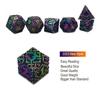 Solid Polyhedral Dice for Role Playing Game, Metal Dice, D & D, DND, Rpg, Rol, Pathfinder Board Game, New Style, 7Pcs, 2023