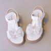 Детская мода сандалии для девочек универсальные мягкие летние новые 2024 дышащие стразы бабочка принцесса детская обувь Мэри Джейн