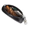 Coach Teri 25 Классический Логотип Подпись Лакированная Кожа и Гладкая Кожа Сумка Кроссбоди На Плечо Средний Размер Женские Сумки Серебристый Черный CDY98-SVBK