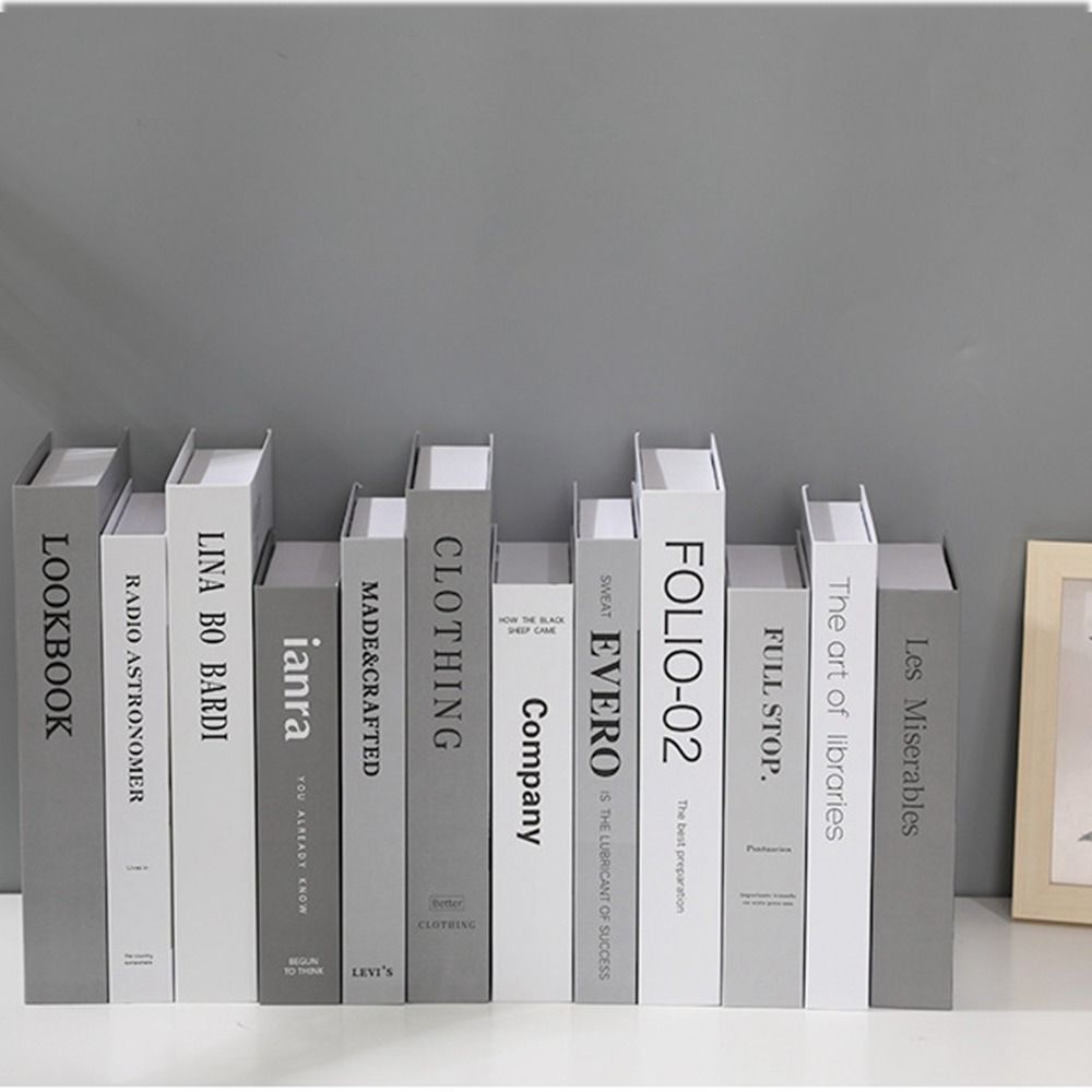 Creative Foldable Fake Book Modern Thicken Simulation English Book English Nordic Desktop Book Ornaments Photo Props