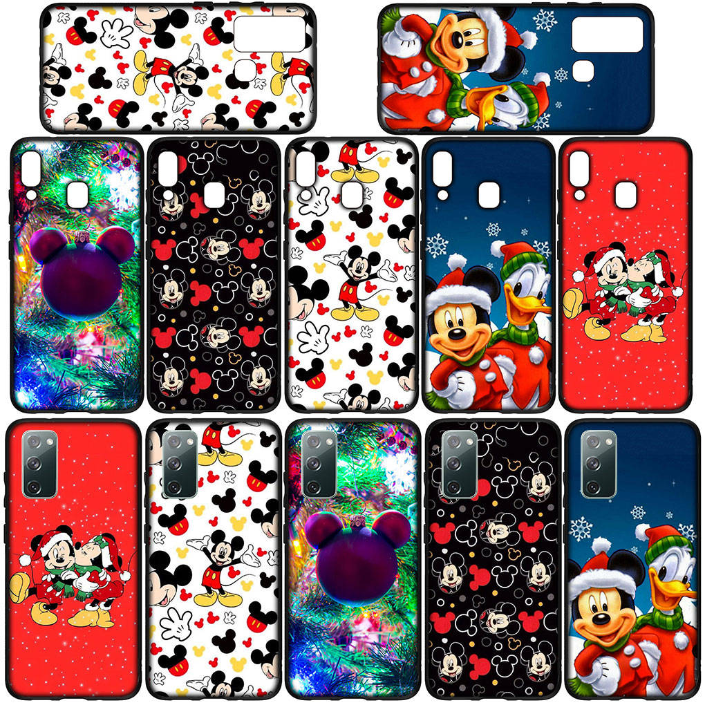 Чехол для Samsung Galaxy S25 S24 S23 iPhone 16 15 Xiaomi Redmi Note 14 13 12 16E 11 Pro Max OPPO Moto Huawei Anime Merry Christmas Mickey Minnie Cover